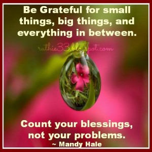 be grateful for small things